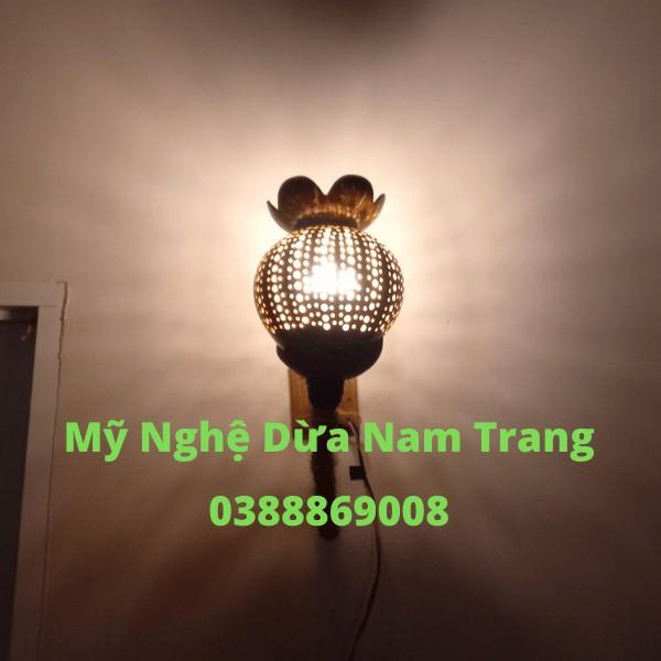 Đèn gáo dừa đèn ngủ và trang trí đọc đáo