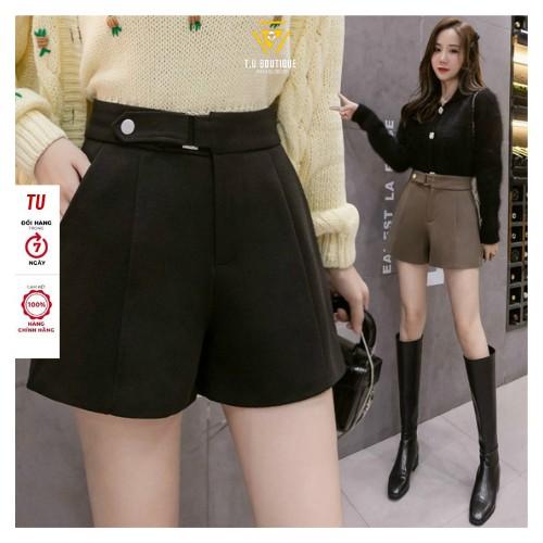 Quần short nữ cạp cao đùi nữ chất liệu vải tuyết mưa bigsize 40 - 75kg
