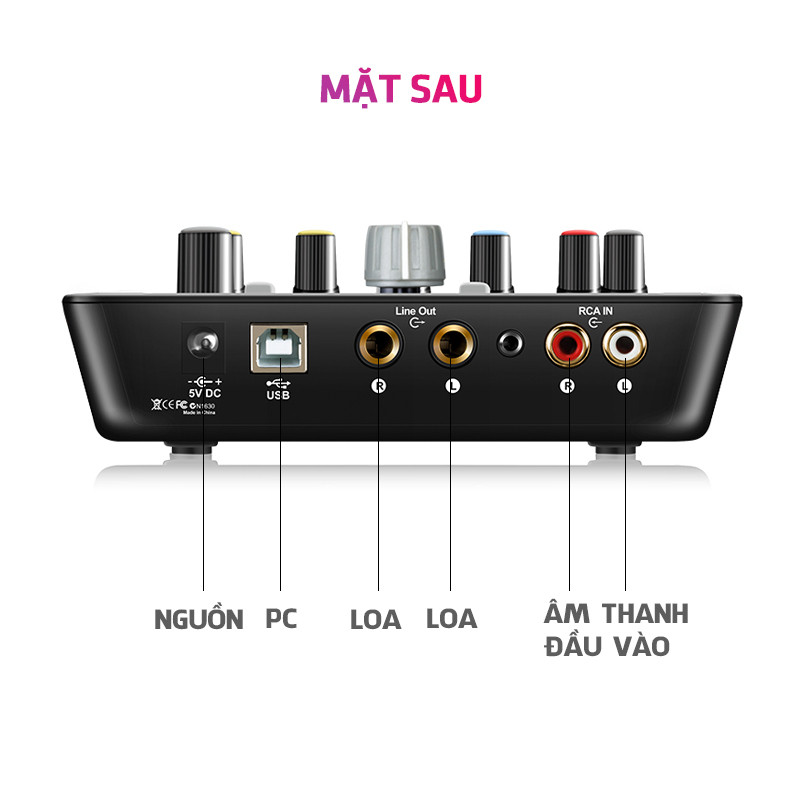 Soundcard hát livestream, thu âm, karaoke icon upod nano - avstar - hàng chính hãng