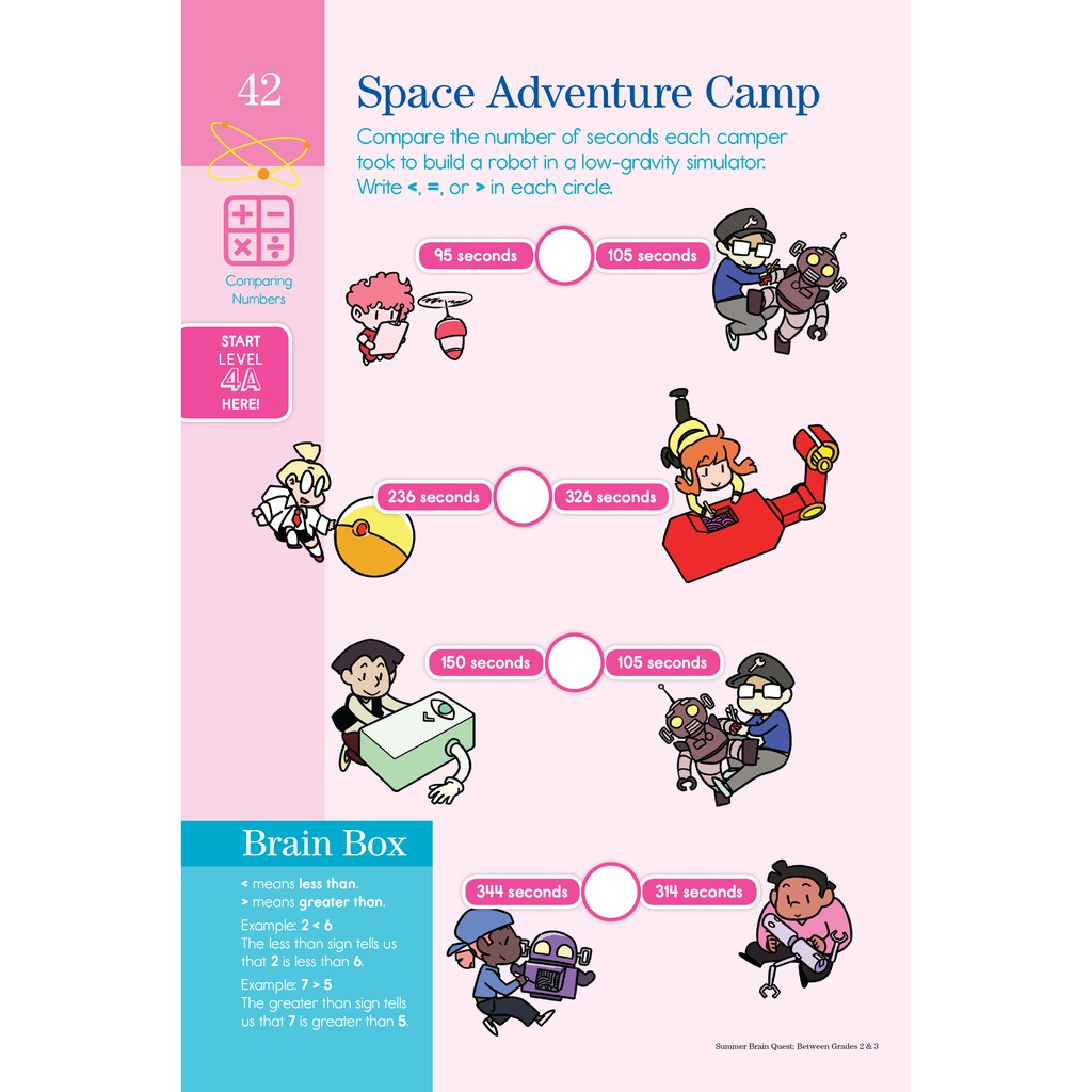 Sách Summer Brain Quest grade 2&3 - Á Châu Books, bìa mềm in màu