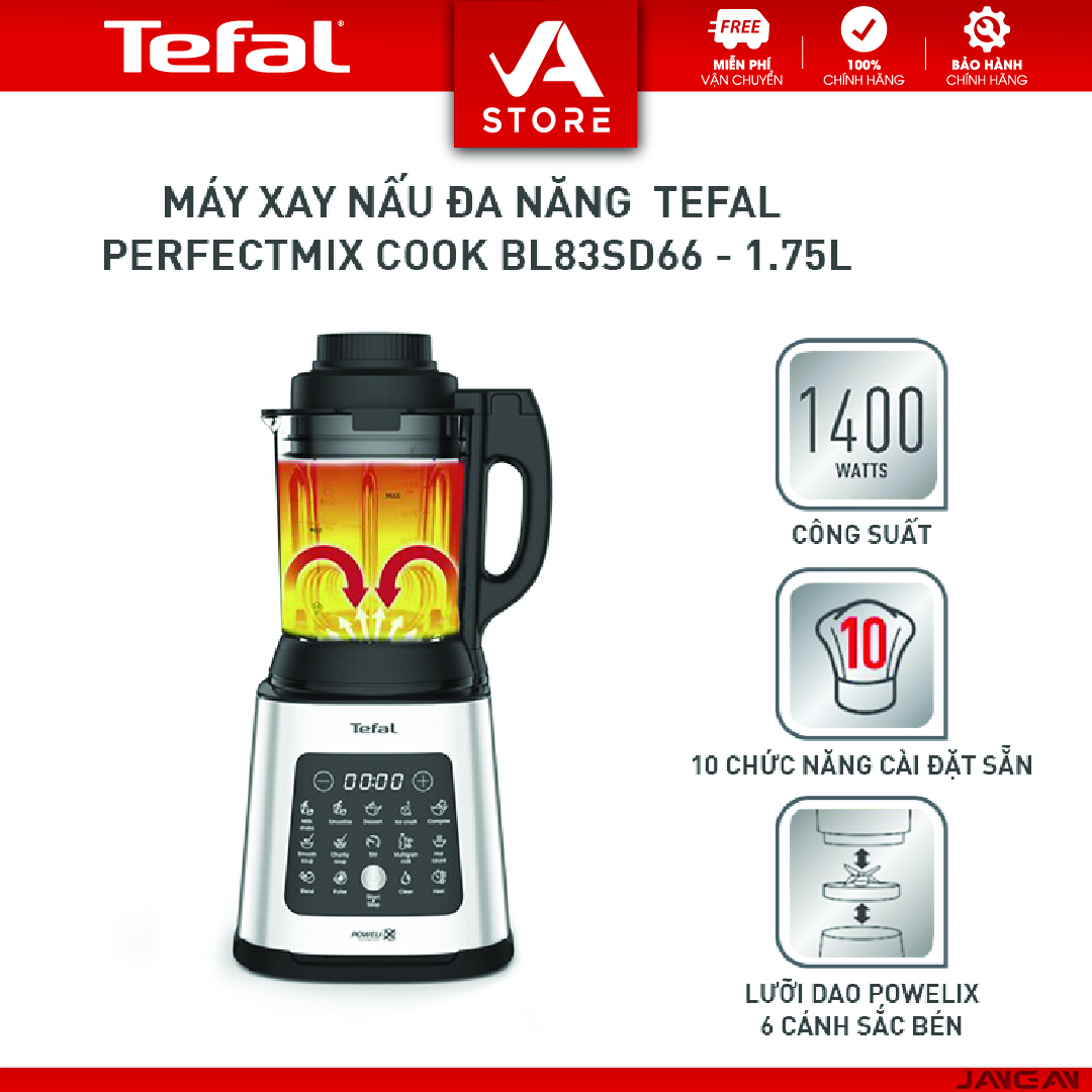 Máy làm sữa hạt, xay và nấu đa năng Tefal BL83SD66 1400W 1.75L - Hàng Chính Hãng