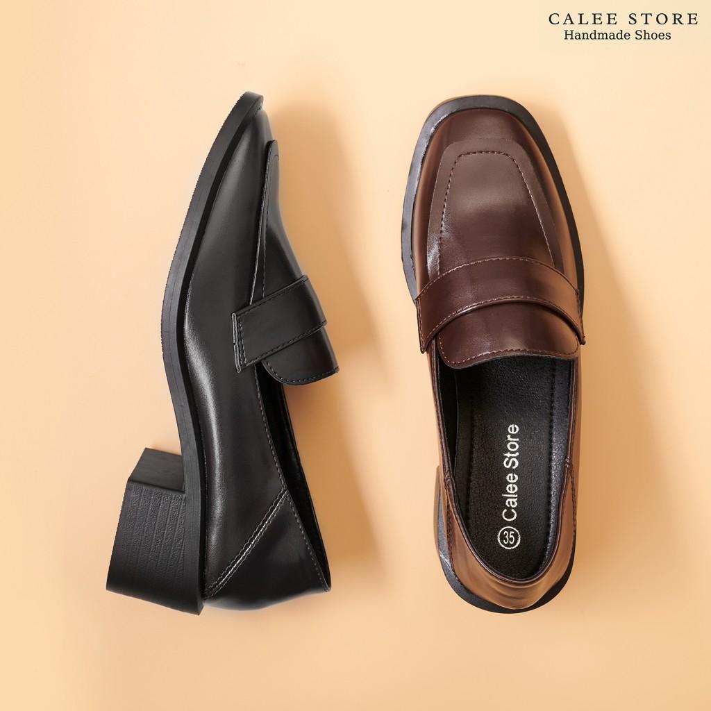 MỚI VỀ CÓ SẴN giày Loafer moca lười nữ cao cấp da mềm đế cao 5cm tôn dáng dễ phối đồ Hà Nội giao nhanh toàn quốc