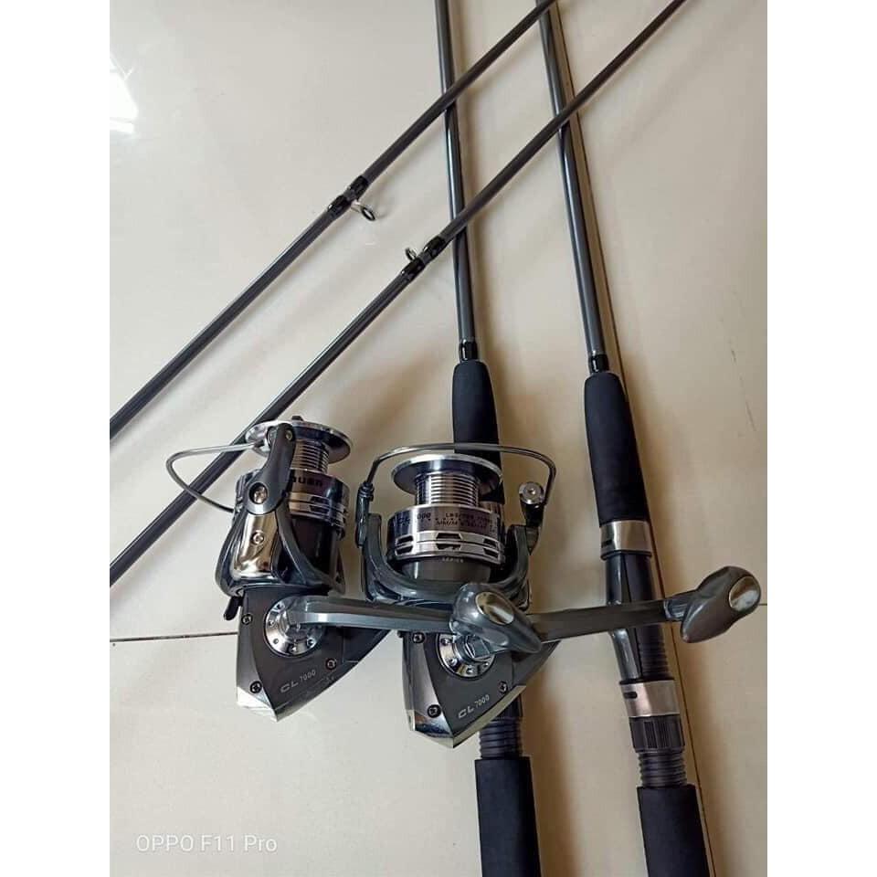 Combo cần đặc 2 khúc + máy kim loại