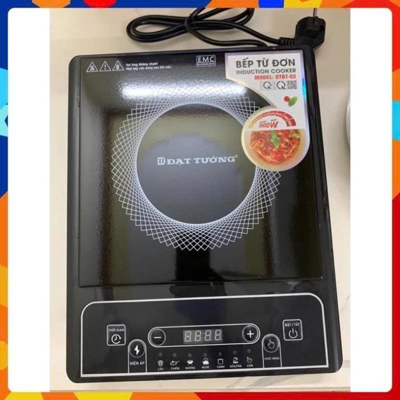 Bếp từ Đạt Tường chính hãng công suất 2000W, bếp điện từ 8 chế độ nấu đa năng, tặng kèm nồi lẩu 28cm