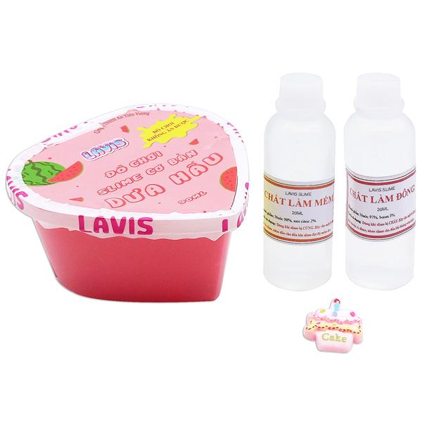 Đồ Chơi Slime Cơ Bản Lavis: Dưa Hấu - 90 ml