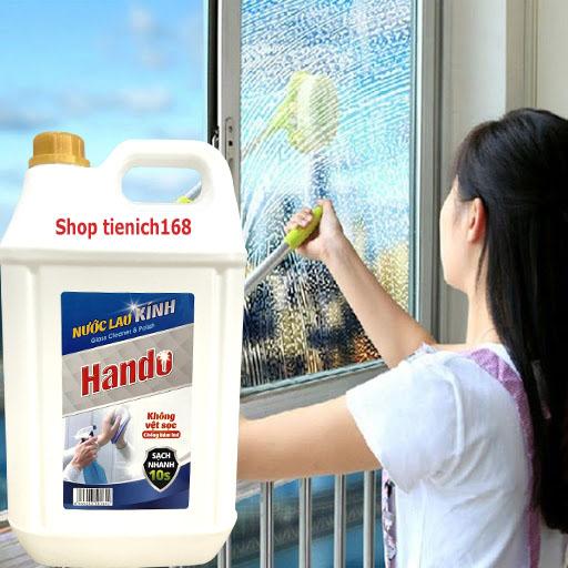 [SIÊU TIẾC KIỆM] Nước lau kính Hando 5L hương bạc hà chuyên dụng cho nhà hàng,khách sạn,vệ sinh công nghiệp..vv