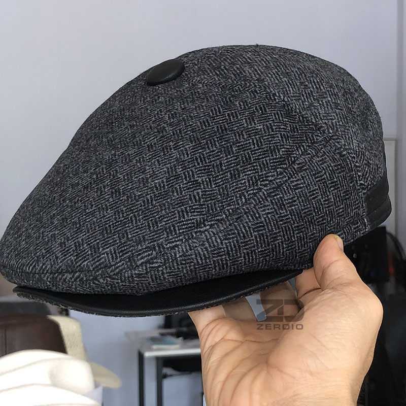 Mũ Nồi Ông Già, Nón Beret GEDISON MN051 Có Che Tai Thu Đông