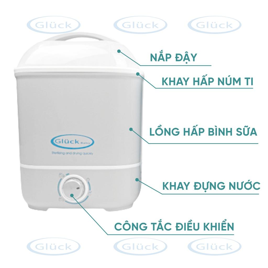Máy tiệt trùng sấy khô bình sữa đồ dùng cho bé 3 trong 1 GX07 Gluck Official