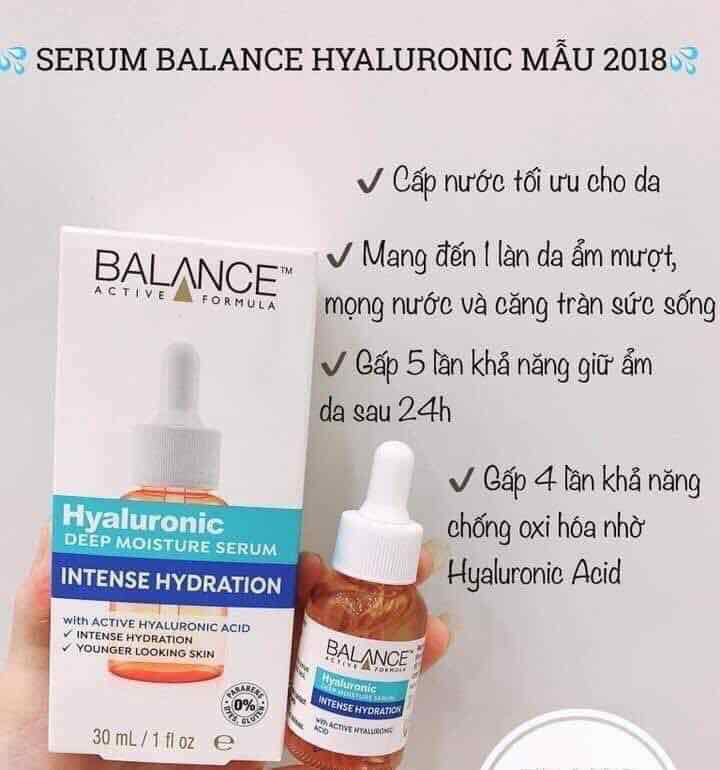 Tinh chất cấp nước dưỡng ẩm sâu Balance Hyaluronic Deep Moisture Serum 30ml