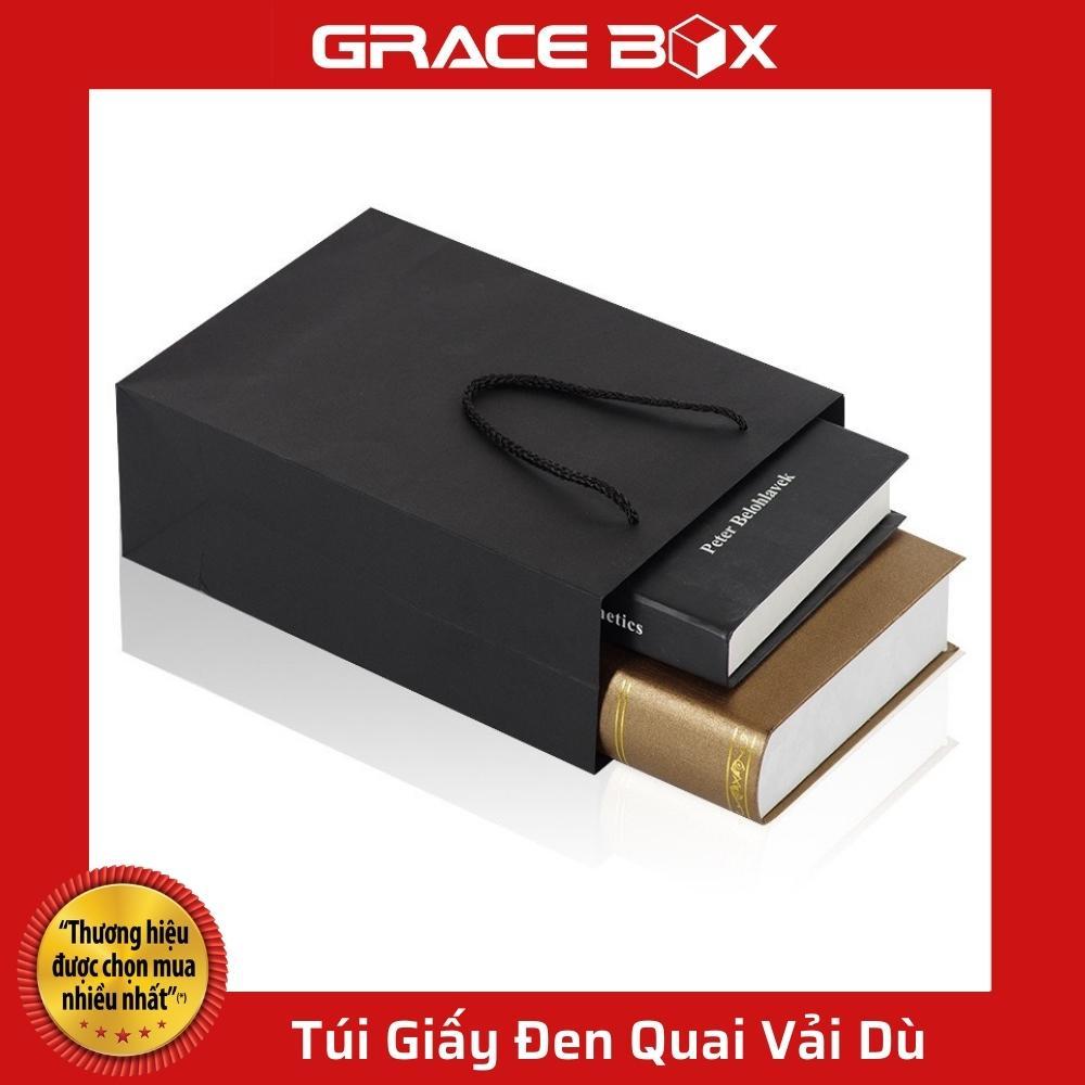 Túi Giấy Đen Quai Vải Dù Chắc Chắn
