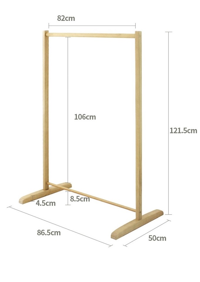 GIÁ TREO QUẦN ÁO  SINGLE HANGER -MÀU TRẮNG- DÀI 86 cm x Cao 123cm