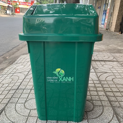 Thùng rác 60L nắp lật