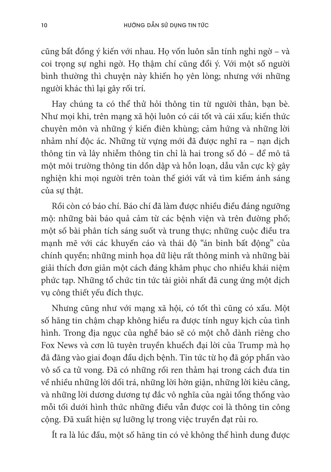 Sách - Hướng Dẫn Sử Dụng Tin Tức - Tin Vào Đâu Trong Một Thế Giới Ngập Tràn Tin Giả