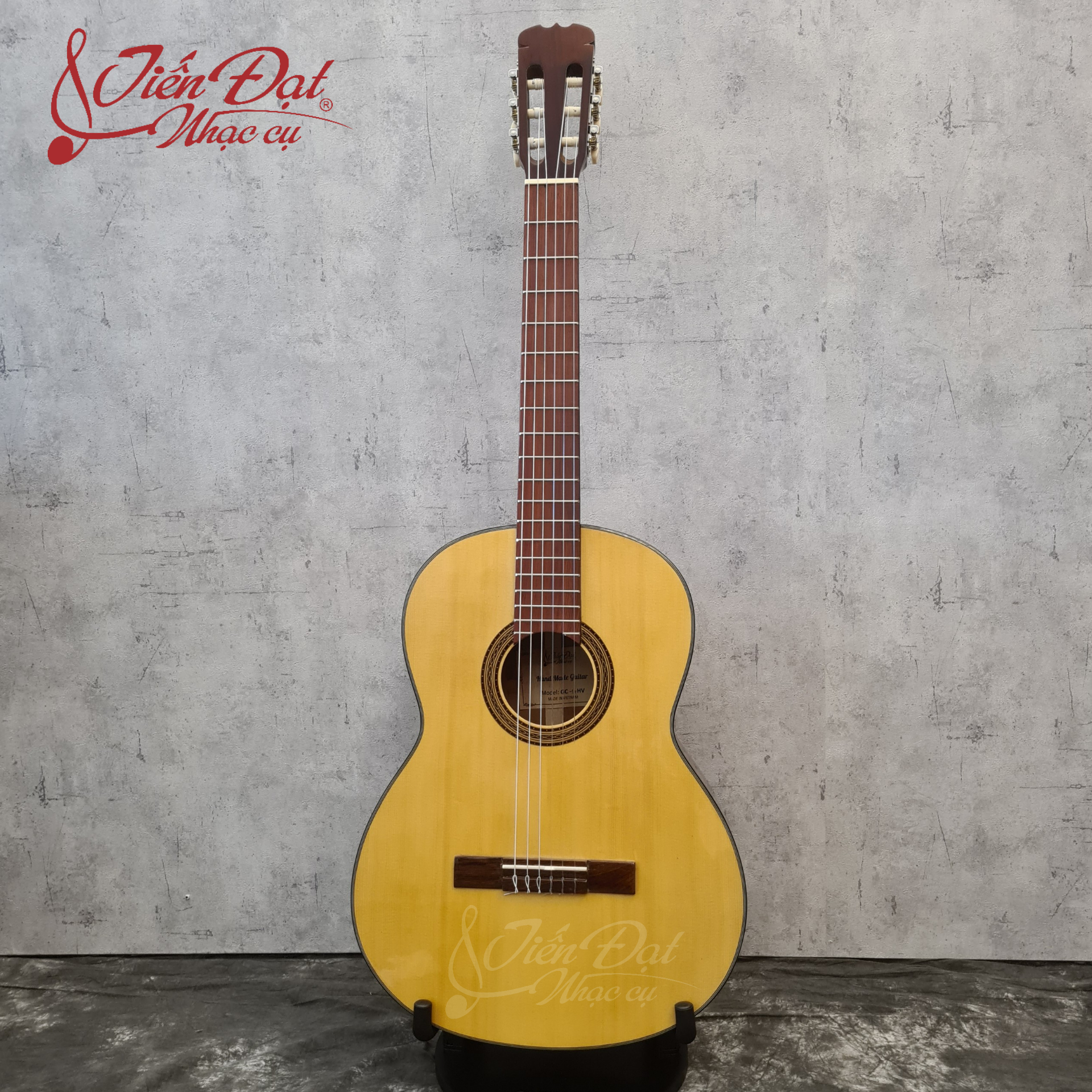 Đàn Guitar Classic Việt Nam GC-14HV, Full Phụ Kiện Cho Người Mới Chơi