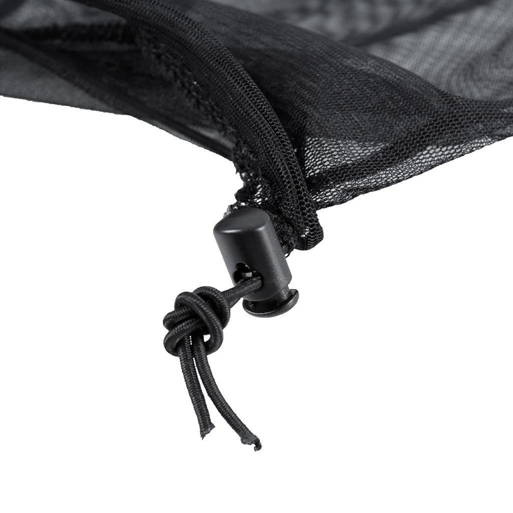 2 Pieces Black Double End Open Mosquito Bug Head Hat Net Insect Mesh Travel Camping Fishing High Quality