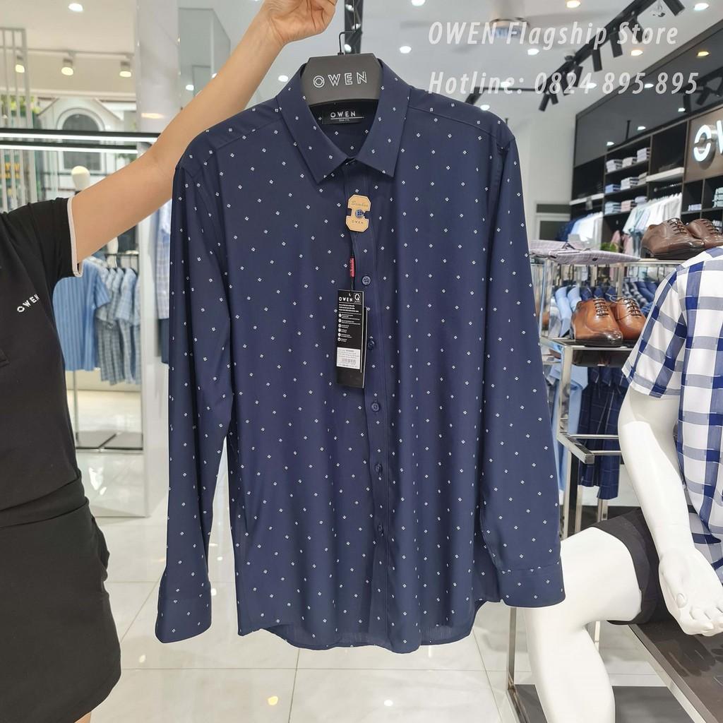 OWEN - Áo sơ mi dài tay sợi Tre dáng SLIMFIT AS22649D