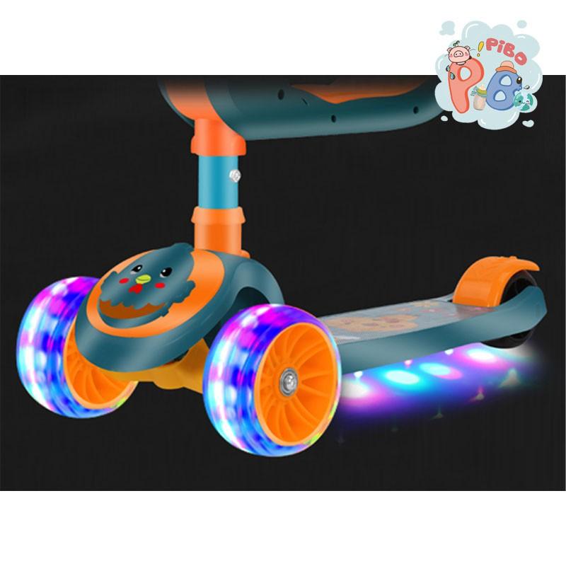 Xe Trượt Scooter 2IN1 Kết Hợp Xe Cân Bằng Phát Sáng Có Nhạc Siêu Hot Cho Bé Yêu– Pibo Store