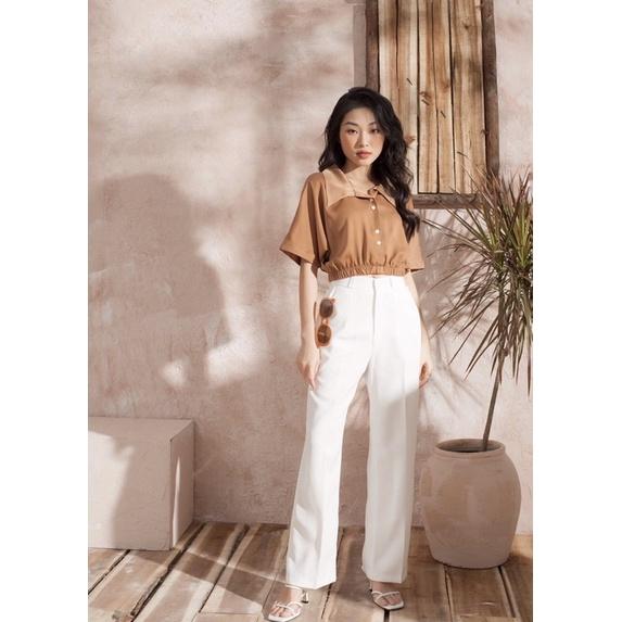 ZIEL Áo croptop chun eo