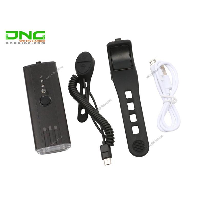 Đèn pha xe đạp pin sạc có còi EOS230, dung lượng pin 1200mAh