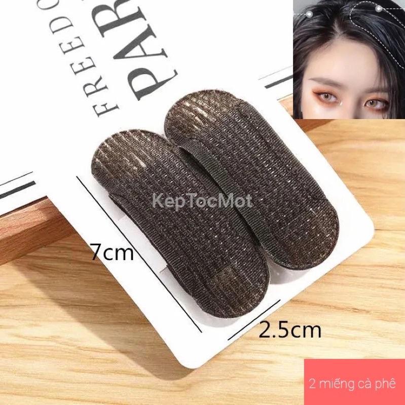 Set 2 miếng dán độn phồng tóc tự nhiên phong cách Hàn Quốc - Set 2 kẹp phồng chân tóc làm dày tóc cho nữ