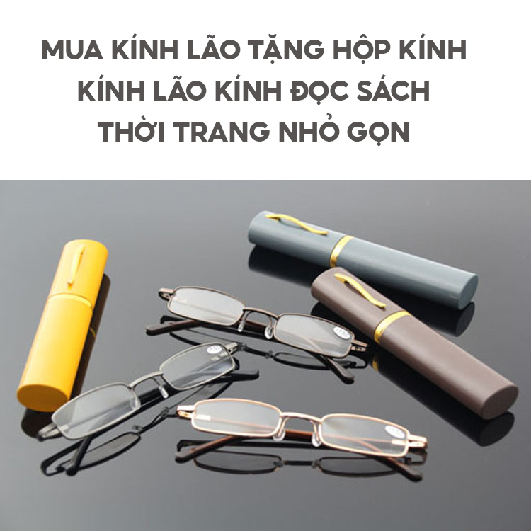 Mắt Kính Đọc Sách Kính Viễn Thị Có Nhiều Màu Và Độ Viễn Khác Nhau Tặng Kèm Hộp Đựng Kính