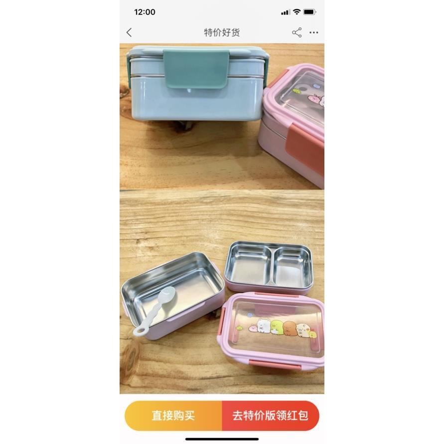 Hộp cơm 2 tầng inox 304 hộp cơm văn phòng cao cấp