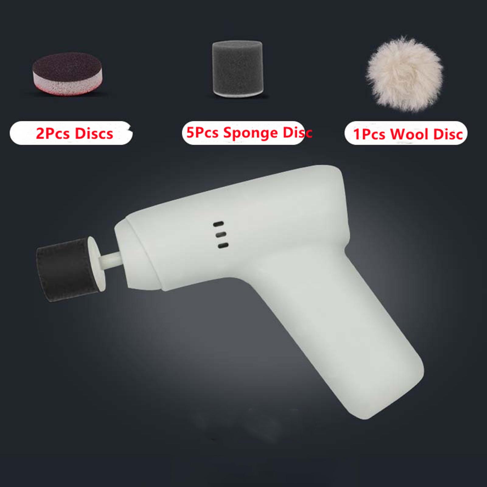 Wireless Mini Car Polisher Portable Polishing Machine Cordless Waxing Tools Car Waxing Electric Cleaning Brush Handheld