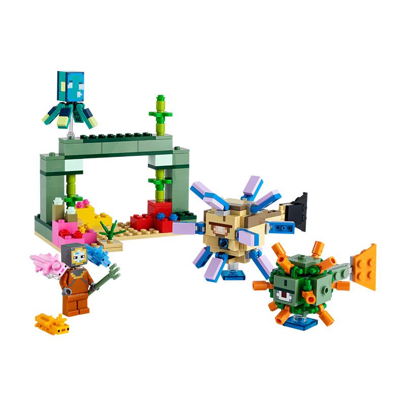 Đồ Chơi LEGO MINECRAFT Trận Chiến Giám Hộ Dưới Đáy Biển 21180