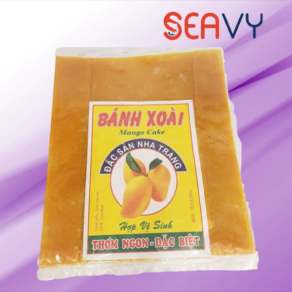 Đặc Sản Nha Trang - Bánh Xoài Nha Trang, Loại Vàng Dẻo, Bánh Hình Vuông Có Thêm Mạch Nha, Thơm Thơm - Seavy Gói 200g