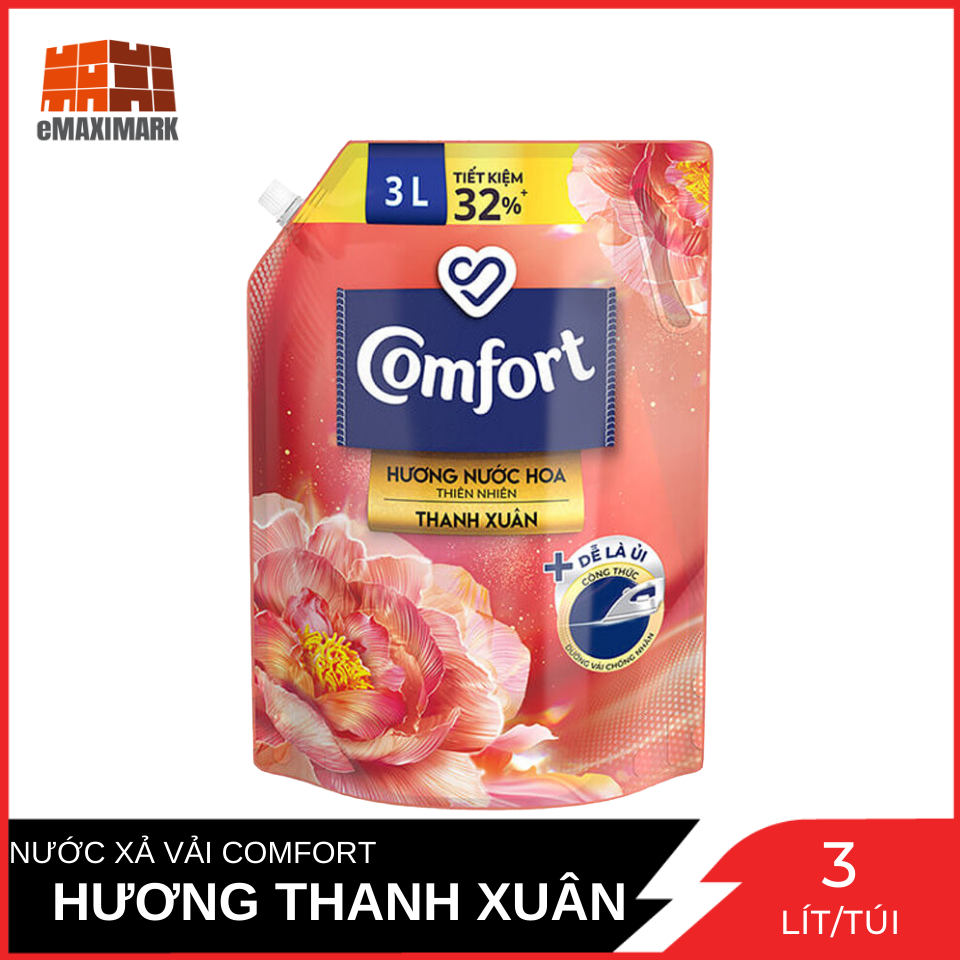 Nước Xả Vải Comfort Hương Thanh Xuân Túi 3L