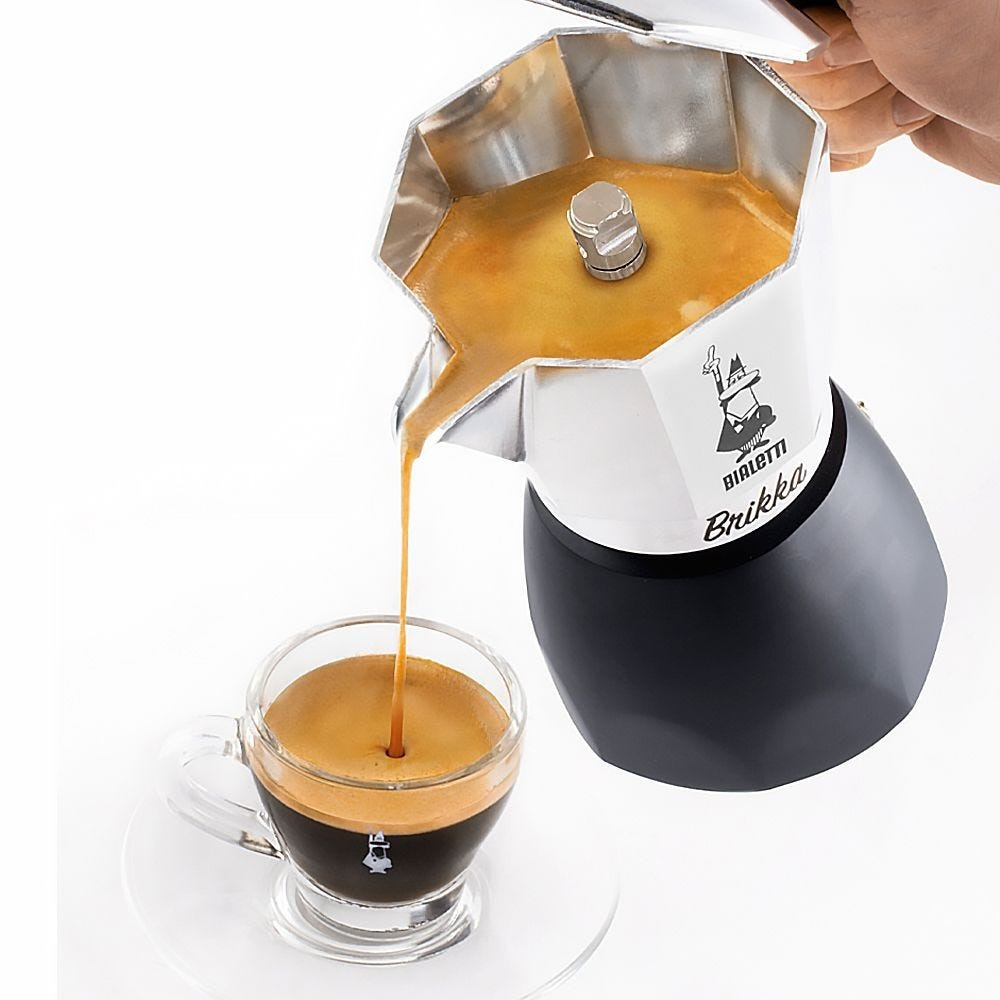 Ấm pha cà phê BIALETTI BRIKKA nhiều kích cỡ - Hàng chính hãng