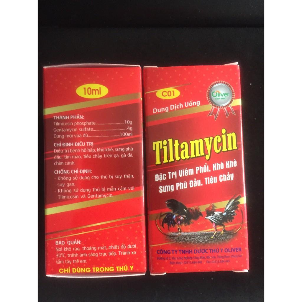 TILTAMYCIN dùng cho viêm phổi trên Gà 10ML