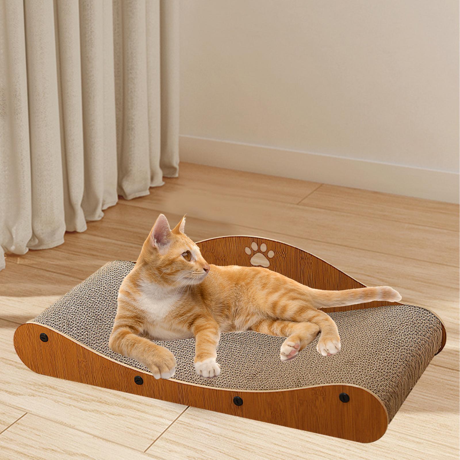 Scratching Lounge Bed Kitty Grinding Claw House Play Cat Scratcher Cardboard