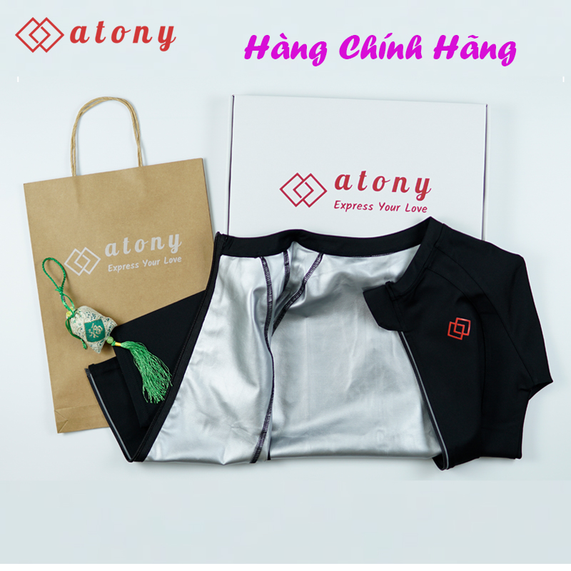 Áo Đổ Mồ Hôi Giảm Mỡ Bụng ATONY - Hàng Cao Cấp, Giúp Sinh Nhiệt, Đốt Cháy Calories, Mỡ Thừa, Hỗ Trợ Tập Gym/Yoga/Chạy Bộ/Zumba