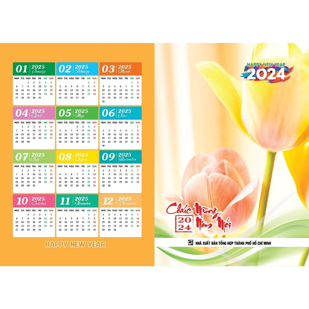 Bộ Combo 10 Lịch Túi Năm 2025 - Ất Tỵ