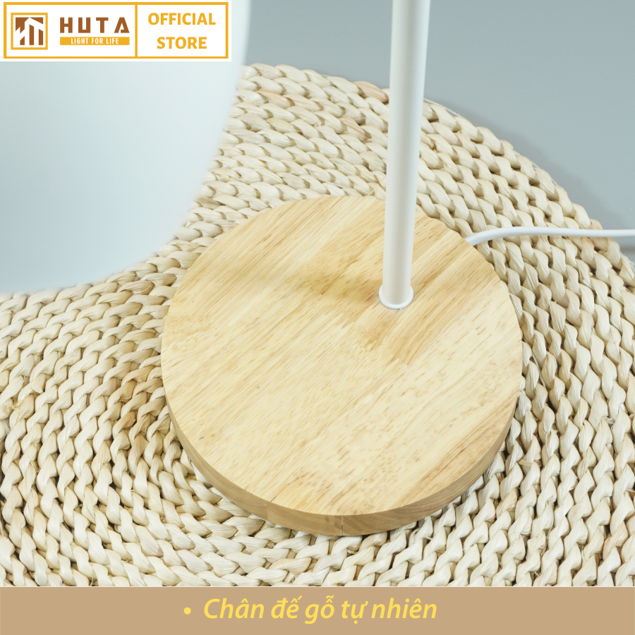 Đèn Học Để Bàn Đế Gỗ HUTA LVG1 Chống Cận, Vintage, Decor Trang Trí Bàn Học Bàn Làm Việc, Bóng Đèn Led Đổi Màu Tiết Kiệm Điện