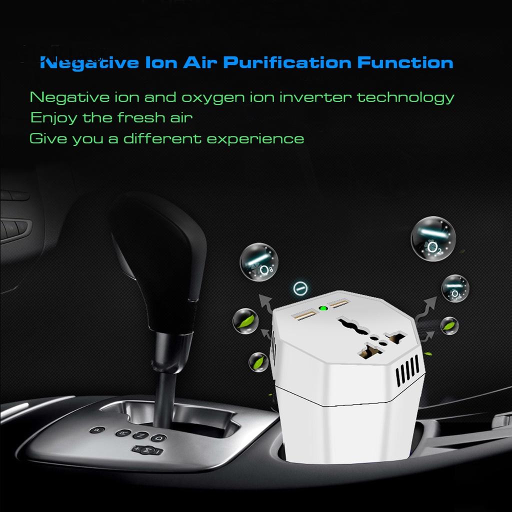 *QCDZ* Power Inverter Dual USB Port Mosquito Repellent ABS Car Cup Inverter Adapter for 12V Cars
