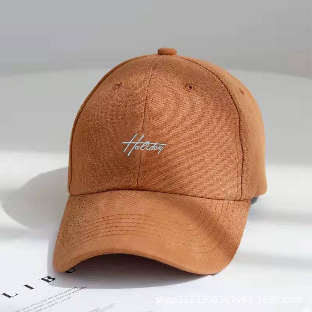 Mũ Lưỡi Trai Nón Kết Nhung Cao Cấp Thêu Chữ Holiday 440 Phong Cách Ulzzang Form Unisex Nam Nữ