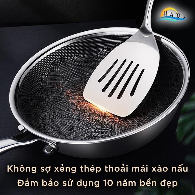 Chảo Chống Dính Bếp Từ Sâu Lòng Mini Inox 304 Cao Cấp 18cm 5 Lớp Đạt Chất Lượng Đức HADU