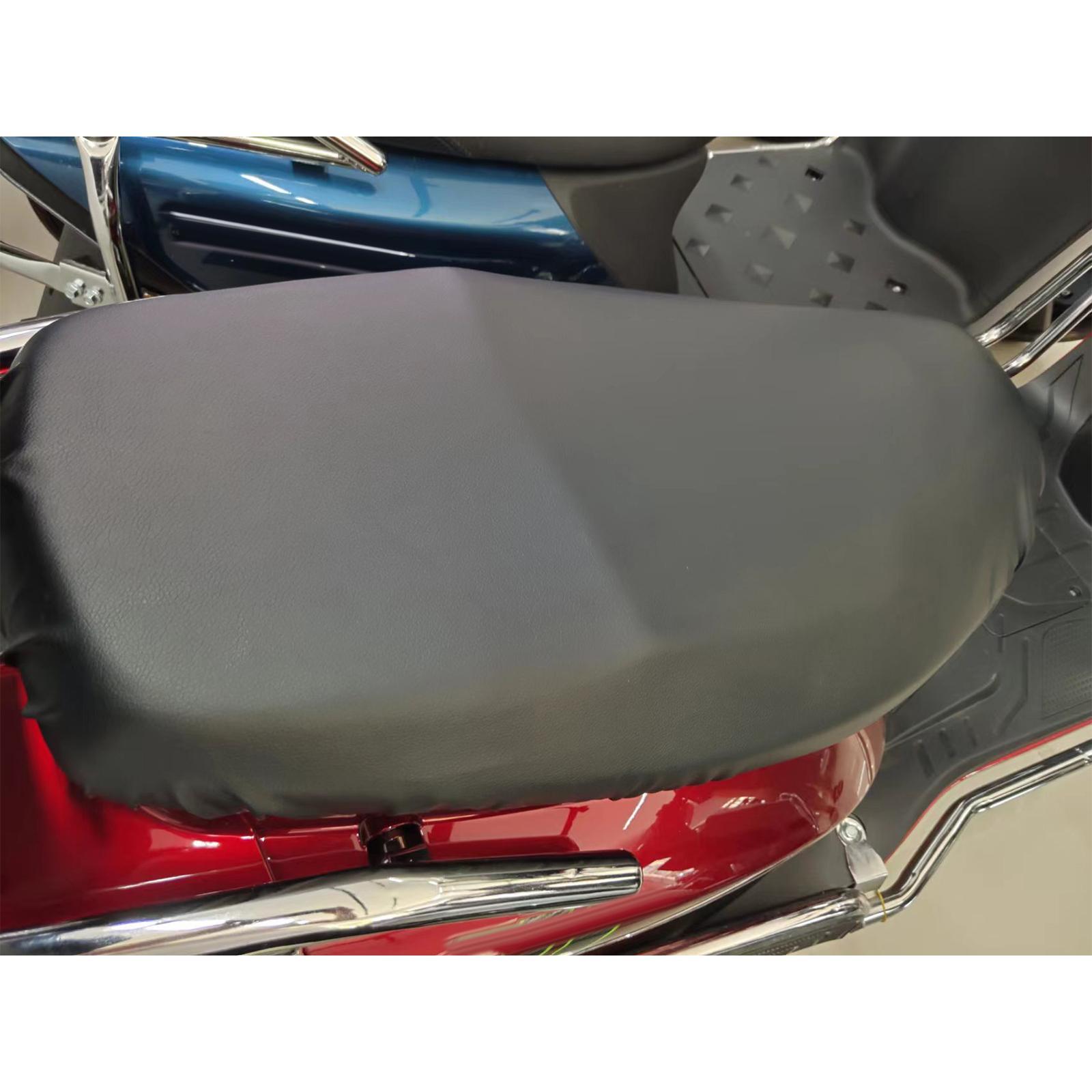 Elastic Motorcycle Seat Cushion Cover PVC Black Anti Slip for Scooter