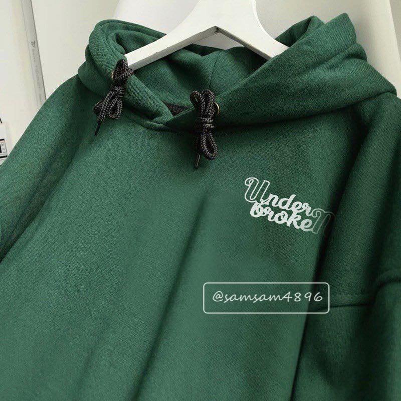 Hoodie Under xanh rêu siêu chất