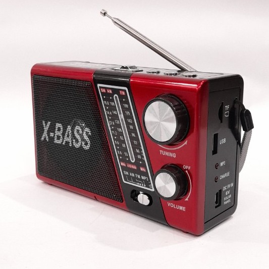 Đài Radio FM WAXIBA 752 URT Cổng USB,thẻ nhớ,đèn pin hàng chính hãng