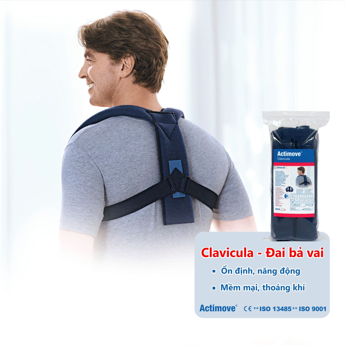 Đai bả vai chấn thương Actimove Clavicula