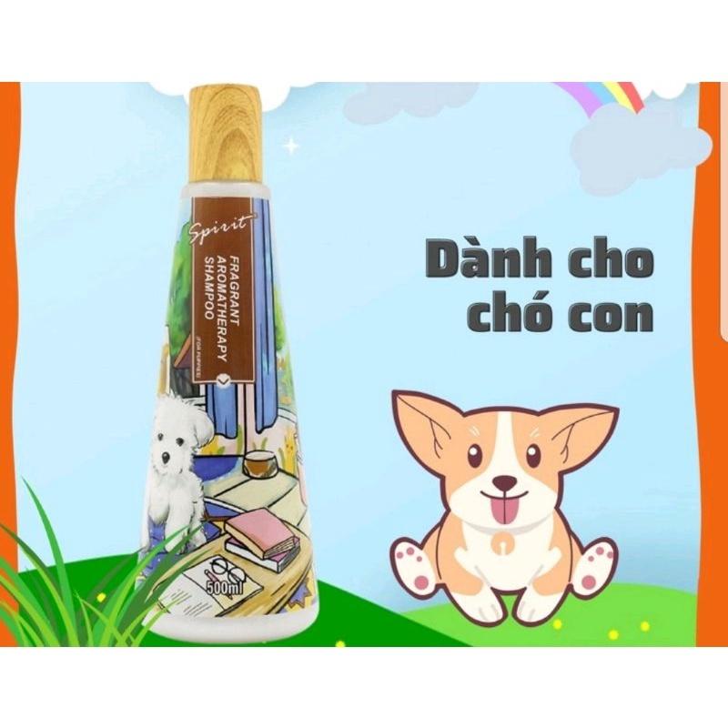 Sữa tắm Spirit nắp gỗ 500ml dành cho chó mèo và thú cưng