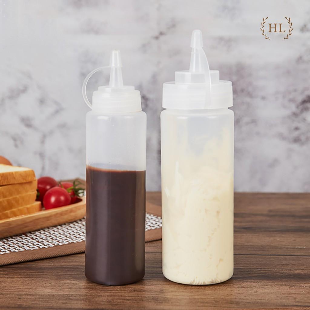 Bình đựng nước sốt 200ml | BÌNH ĐỰNG SỐT 8OZ DUNG TÍCH 200ml CÓ VẠCH DUNG TÍCH DẬP NỔI