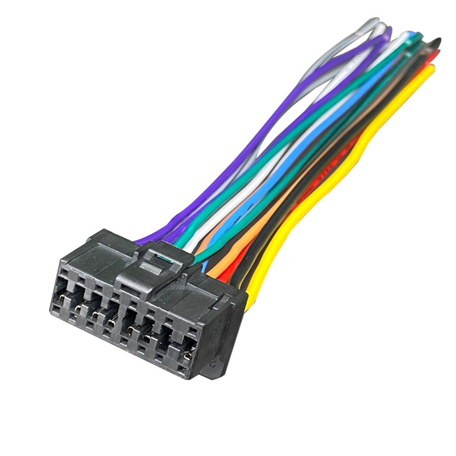 Car Stereo  Player Wiring Harness Radio Adapter 14cm Length 13 Pin Wire