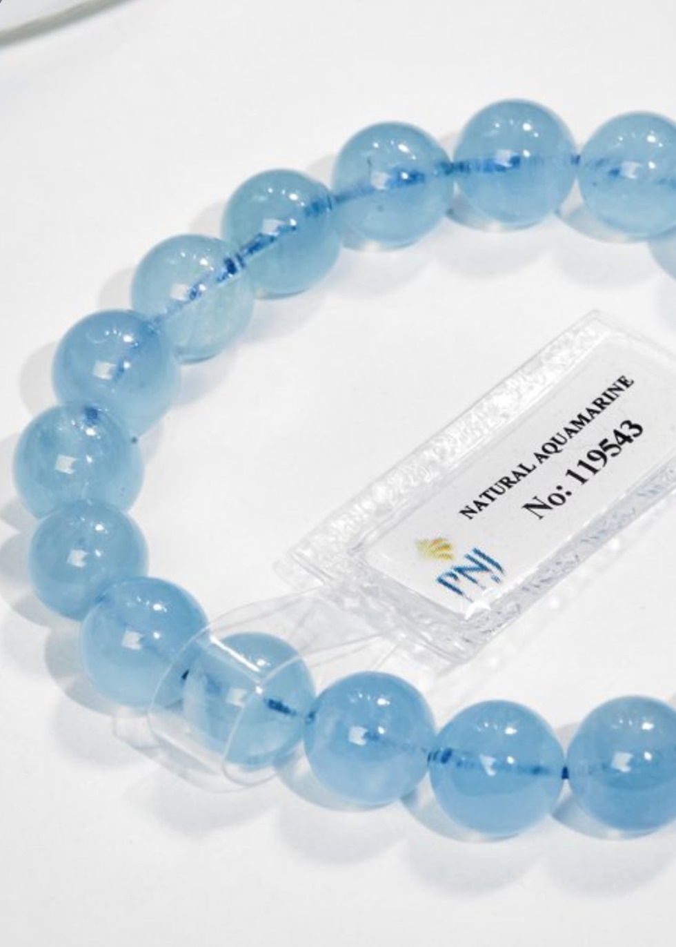 Lắc Tay Aquamarine 9MM Kèm Giấy Kiểm Định Gembank