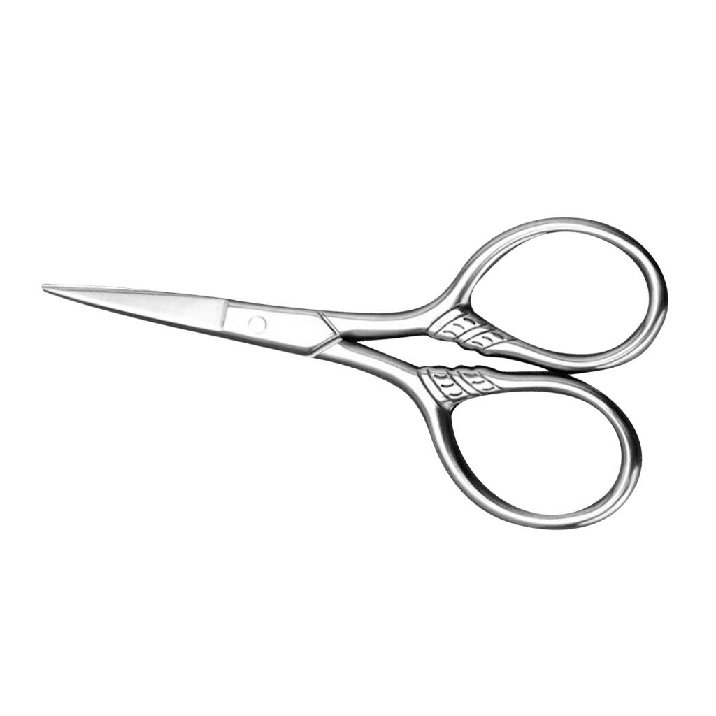 Stainless Steel | Beard Care Products, Scissors for Eyebrow, Nose Hair, Ear, Dog Hair Trimming - Nasal Scissors for Men, Women, Nose Hair Scissors