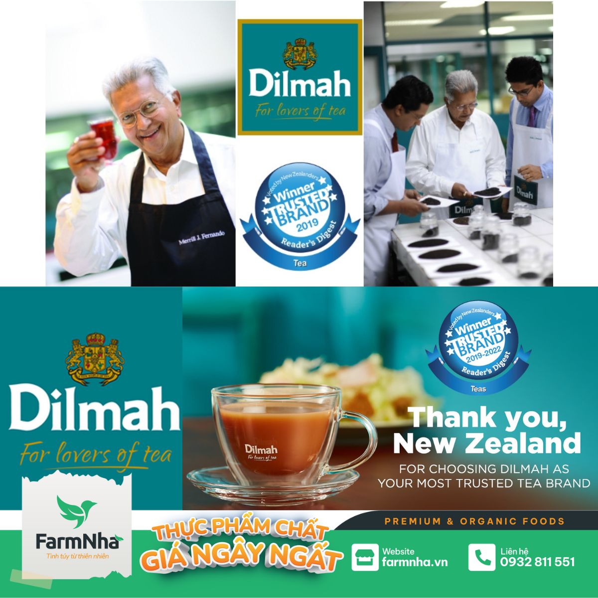 Hình ảnh Trà Dilmah Orange & Ginger (Trà Cam Gừng) túi lọc 30g 20 túi x 1.5g - Tinh hoa trà Sri Lanka