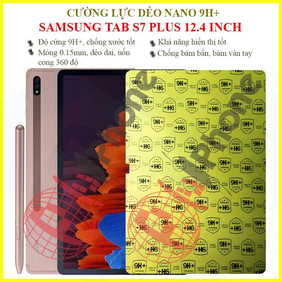 Dán cường lực dẻo nano dành cho Samsung Tab S7 Plus 12.4 inch